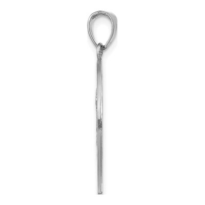 14K White Gold Christopher Medal Pendant – view 3