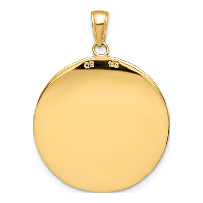 14K Yellow Gold Saint Christopher Medal Pendant – view 5