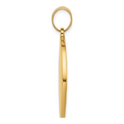 14K Yellow Gold Saint Christopher Medal Pendant – view 3