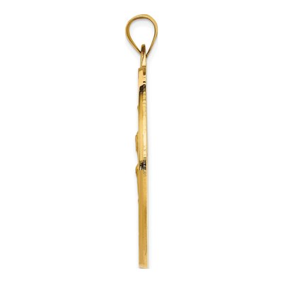 14K Yellow Gold St Christopher Medal Pendant – view 3