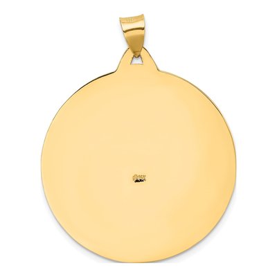 14K Yellow Gold St Christopher Medal Pendant – view 4