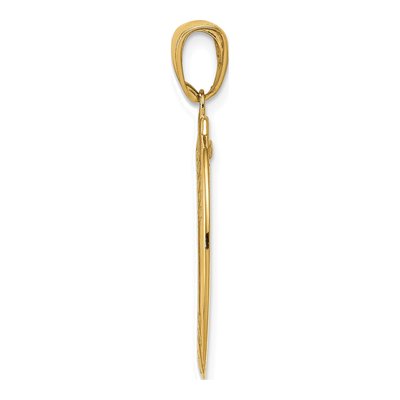 14K Yellow Gold Saint Joseph Medal Pendant – view 3