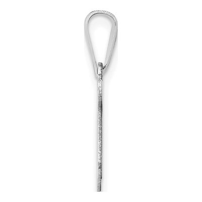 14K White Gold Chai Pendant – view 3