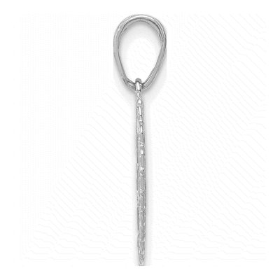 14K White Gold Reversible for My Daughter Heart Pendant – view 3
