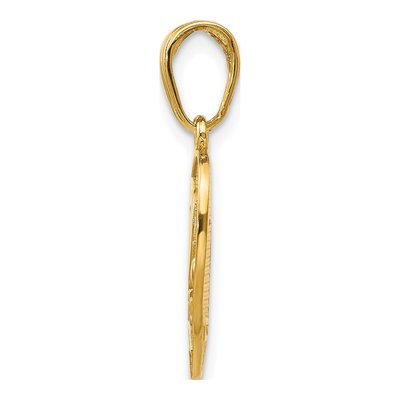 14K Yellow Gold I LOVE YOU 2-Piece Heart Charm – view 3