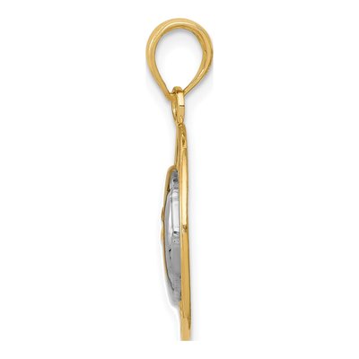 14K Yellow Gold Sun Moon Pendant – view 3