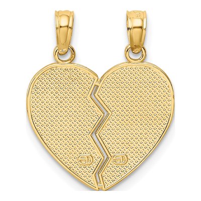 14K Yellow Gold Mother-Daughter Break-Apart Flower Pendant – view 4