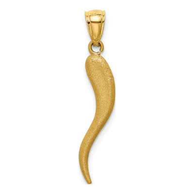 14K Yellow Gold Horn Pendant – view 5