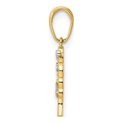 14K Yellow Gold Tree of Life Pendant – view 3