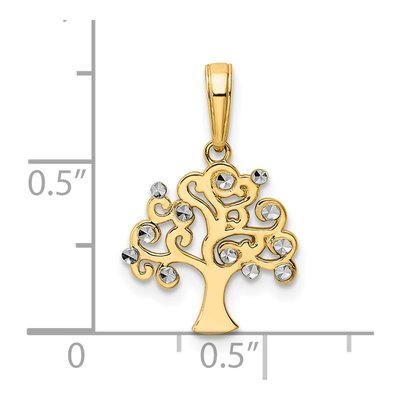 14K Yellow Gold Tree of Life Pendant – view 5