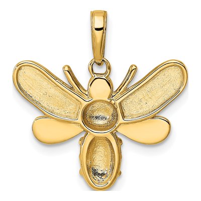 14K Yellow Gold Bumblebee Pendant – view 5