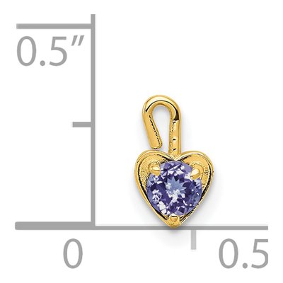 14K Yellow Gold June Birthstone Heart Charm – view 5