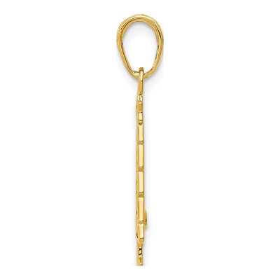 14K Yellow Gold Christmas Tree Pendant – view 3