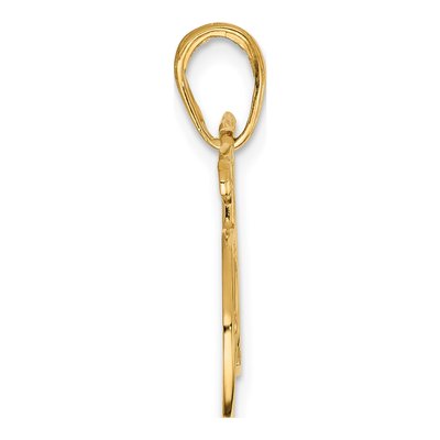 14K Yellow Gold Bicycle Pendant – view 3