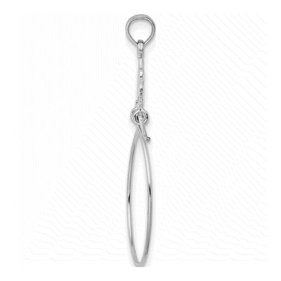 14K White Gold Filigree Holder Pendant – view 3