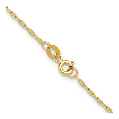 14K Yellow Gold 1.5mm Mariner Anchor Chain – view 3