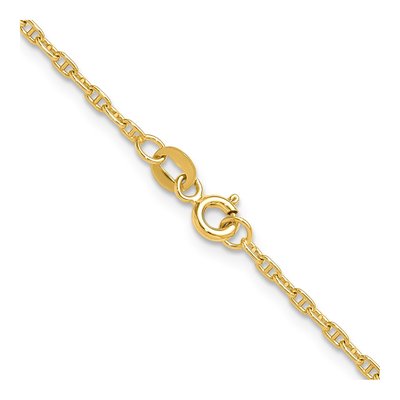 14K Yellow Gold 1.8mm Mariners Anchor Chain – view 3