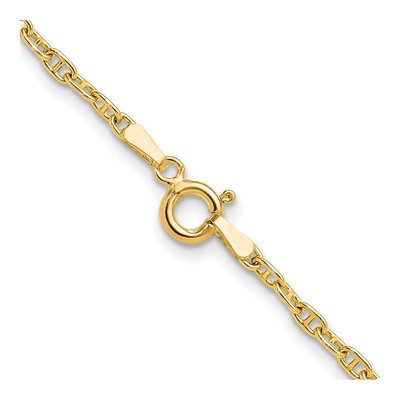 14K Yellow Gold 2.35mm Mariner Anchor Chain – view 3