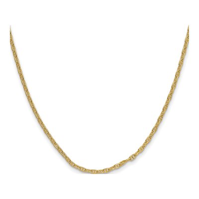 14K Yellow Gold 2.35mm Mariner Anchor Chain – view 2