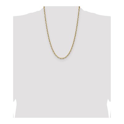 14K Yellow Gold 3.9mm Diamond-Cut Mariner Anchor Chain – view 4