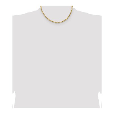 14K Yellow Gold 4.7mm Diamond-Cut Mariner Anchor Chain – view 4