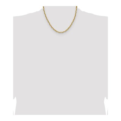 14K Yellow Gold 4.7mm Diamond-Cut Mariner Anchor Chain – view 4