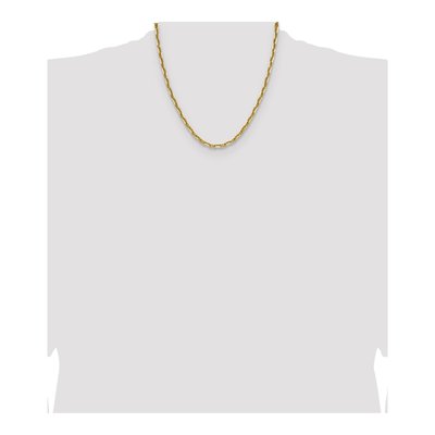 14K Yellow Gold 4.7mm Diamond-Cut Mariner Anchor Chain – view 4
