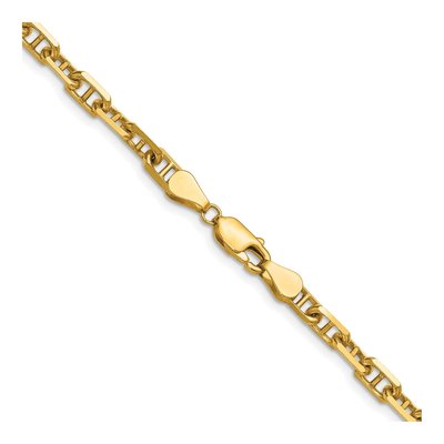 14K Yellow Gold 4.7mm Diamond-Cut Anchor Chain – view 3
