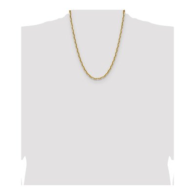 14K Yellow Gold 4.7mm Diamond-Cut Anchor Chain – view 4