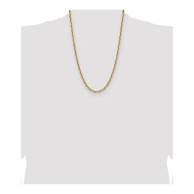 14K Yellow Gold 4.7mm Diamond-Cut Anchor Chain – view 4