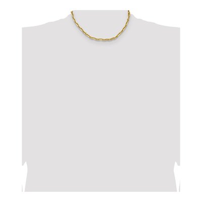 14K Yellow Gold 5.6mm Diamond-Cut Anchor Chain – view 4