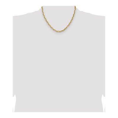 14K Yellow Gold 5.6mm Diamond-Cut Anchor Chain – view 4