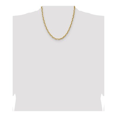 14K Yellow Gold 5.6mm Diamond-Cut Anchor Chain – view 4