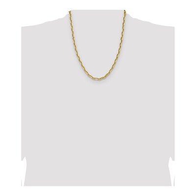 14K Yellow Gold 5.6mm Diamond-Cut Anchor Chain – view 4