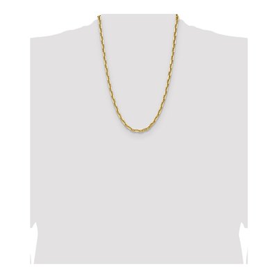 14K Yellow Gold 5.6mm Diamond-Cut Anchor Chain – view 4