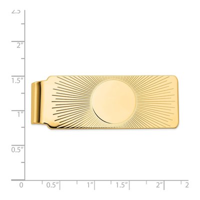 Men's 14K Yellow Gold Sunburst Money Clip – view 4