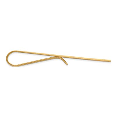 14k Yellow Gold Men's Grooved Tie Bar – view 2