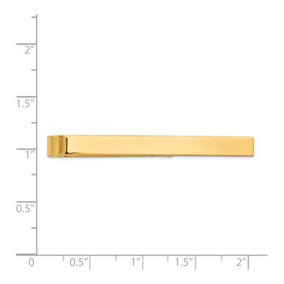 14K Yellow Gold Men's Engravable Tie Bar – view 4