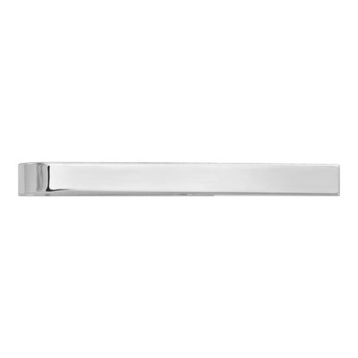 14K White Gold Men's Polished Tie Bar, Engravable