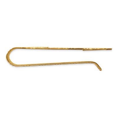 14K Yellow Gold Textured Dollar Sign Money Clip – view 3