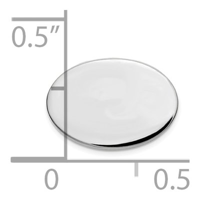14K White Gold Men's Oval Tie Tac – view 3