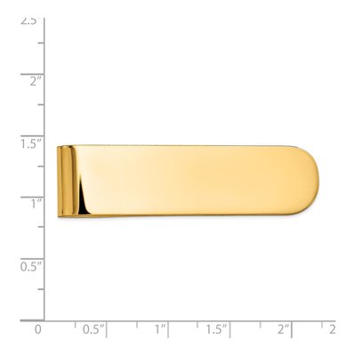 14K Yellow Gold Polished Money Clip for Men – view 4
