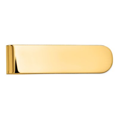 14K Yellow Gold Polished Money Clip for Men