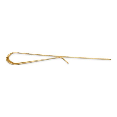 14K Yellow Gold Men's Grooved Polished Money Clip – view 3