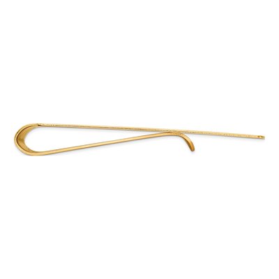 14K Yellow Gold Men's Money Clip, Polished & Engravable – view 3