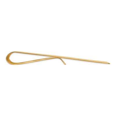 14K Yellow Gold Men's Grooved Money Clip – view 3