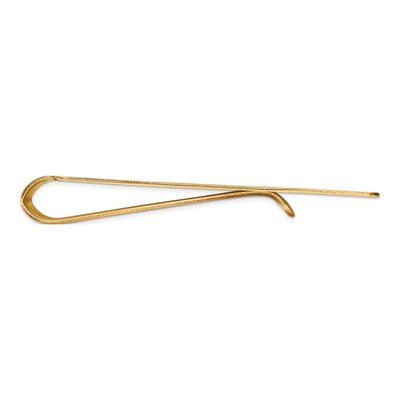 14K Yellow Gold Men's Grooved Money Clip – view 3