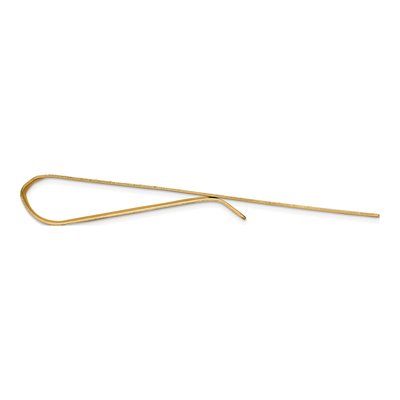 14K Yellow Gold Men's Polished Engravable Tie Bar – view 2