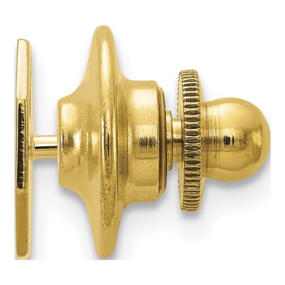 14K Yellow Gold Octagon Tie Tac for Men – view 3
