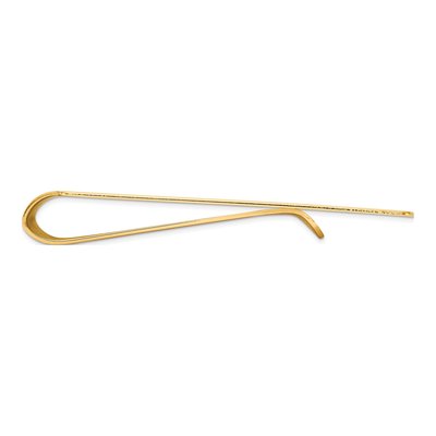 14K Gold Men's Grooved Money Clip – view 3